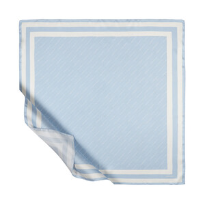 Baby Blue Signature Silk Twill Scarf - Thumbnail