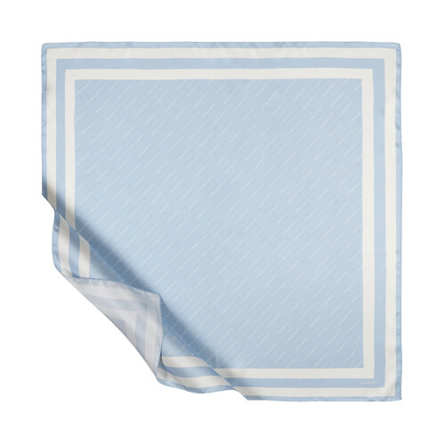 Baby Blue Signature Silk Twill Scarf