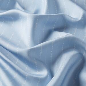 Baby Blue Signature Silk Twill Scarf - Thumbnail