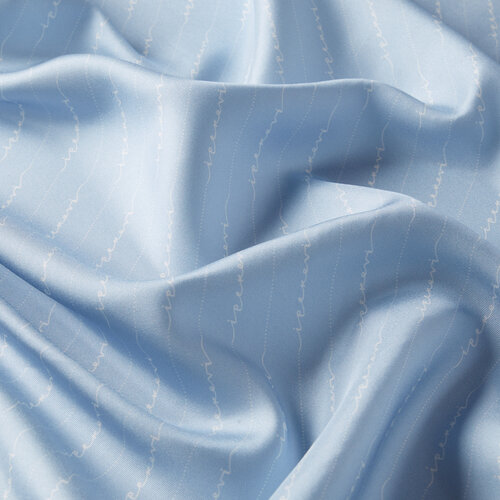 Baby Blue Signature Silk Twill Scarf