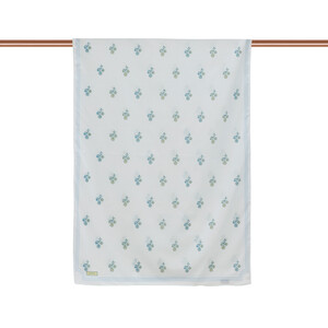 ipekevi - Baby Blue Vintage Wall Cotton Scarf (1)
