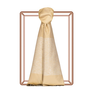 Baby Yellow Duchess Lurex Silk Scarf - Thumbnail