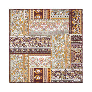 ipekevi - Bakır Topkapı Saten İpek Mendil