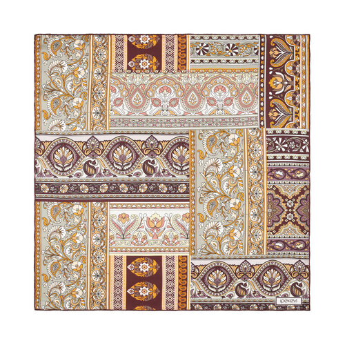 Bakır Topkapı Saten İpek Mendil