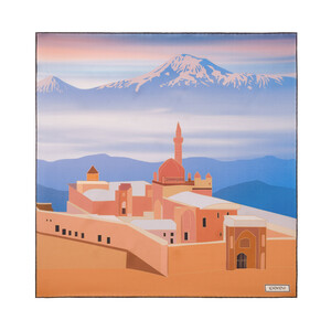 ipekevi - Bal Köpüğü İshak Paşa Sarayı Saten İpek Mendil