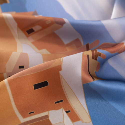 Bal Köpüğü İshak Paşa Sarayı Saten İpek Mendil