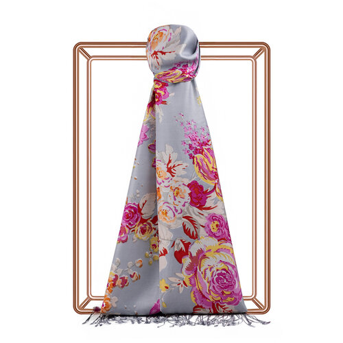 Bebe Mavisi Düş Buketi İpek Şal