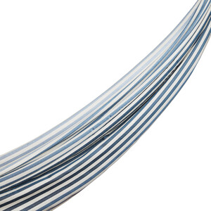 ipekevi - شال حرير مخطط لون سماوي فاتح ipekevi - شال حرير مخطط لون سماوي فاتح