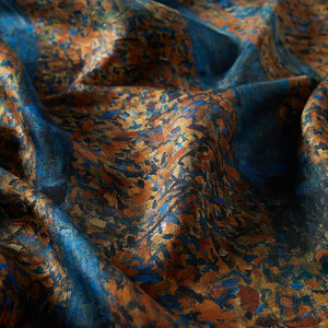Beech Forest Satin Silk Scarf - Thumbnail