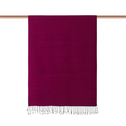 شال حرير فاخر ذو وجهين لون أزرق وبنفسجي