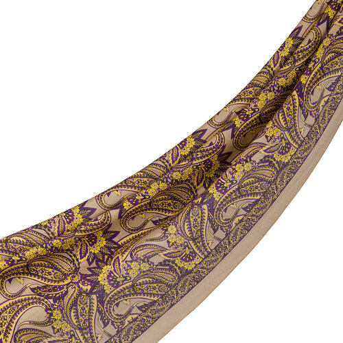 Beige Armoni Print Tencel Scarf