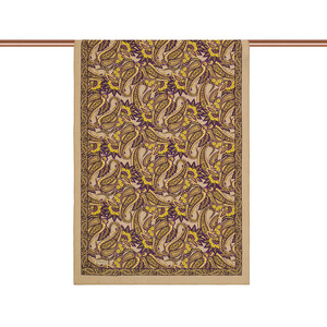 Beige Armoni Print Tencel Scarf - Thumbnail