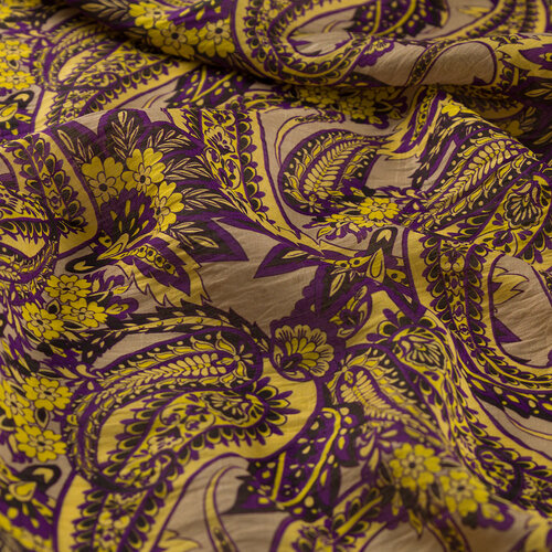 Beige Armoni Print Tencel Scarf
