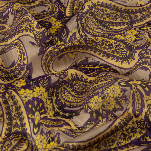 Beige Armoni Print Tencel Scarf