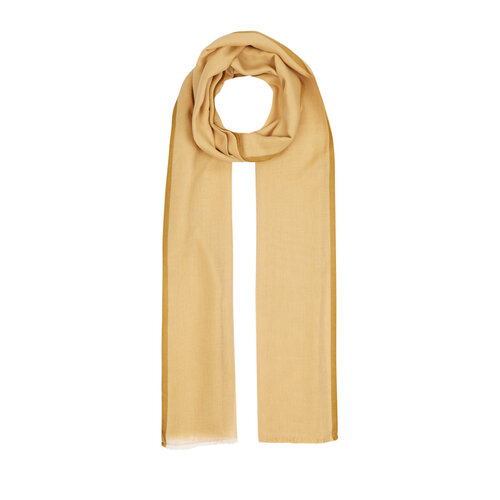 Beige Bordered Modal Silk Scarf