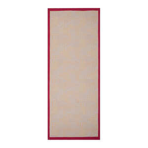 Beige Gold Patchwork Paisley Print Tencel Scarf - Thumbnail