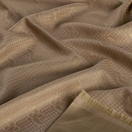 Beige IE Monogram Cotton Silk Scarf