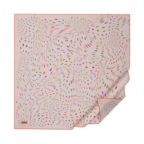 Beige Terrazzo Speckle Cotton Scarf