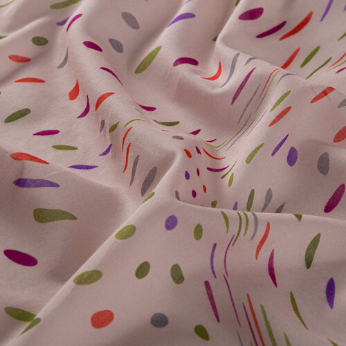 Beige Terrazzo Speckle Cotton Scarf