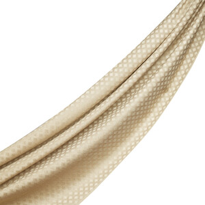 ipekevi - Beige Wool Silk Scarf (1)