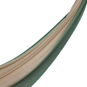 ipekevi - وشاح صوف وحرير متدرج لون بيج