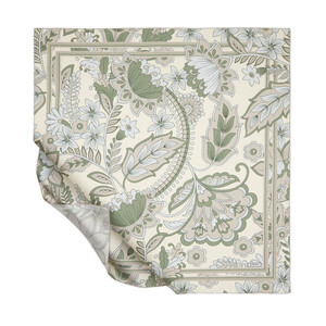 ipekevi - ايشارب حرير تويل تصميم ورود لون بيج