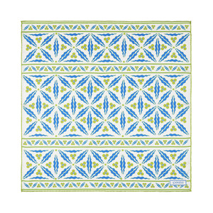 ipekevi - Beyaz Çam Kokusu Kütahya Çintemani Saten İpek Mendil