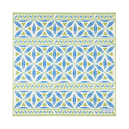 Beyaz Çam Kokusu Kütahya Çintemani Saten İpek Mendil