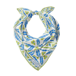 ipekevi - Beyaz Çam Kokusu Kütahya Çintemani Saten İpek Mendil (1)