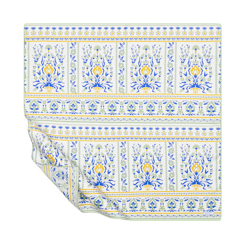 Beyaz Yeşil Beylerbeyi Şebeke Tivil İpek Eşarp