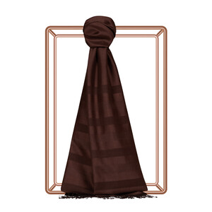 Bitter Coffee Mono Blinds Gradient Silk Scarf - Thumbnail