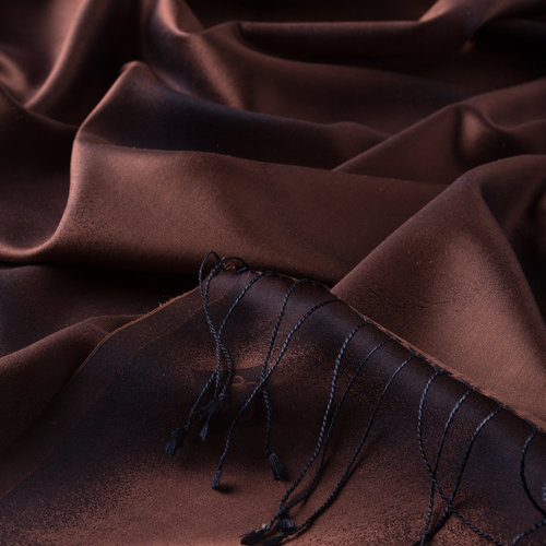 Bitter Coffee Spray Paint Print Silk Scarf