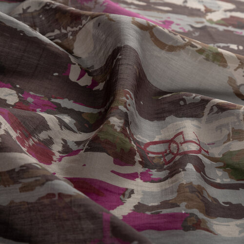 Black Arenya Print Tencel Scarf