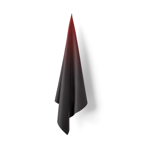 Black Burgundy Gradient Satin Silk Scarf