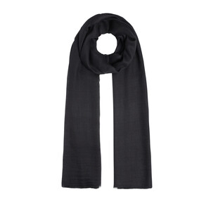 Black Cashmere Silk Prime Scarf - Thumbnail