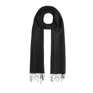 Black Cashmere Silk Prime Scarf - Thumbnail