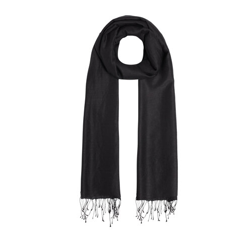 Black Cashmere Silk Prime Scarf