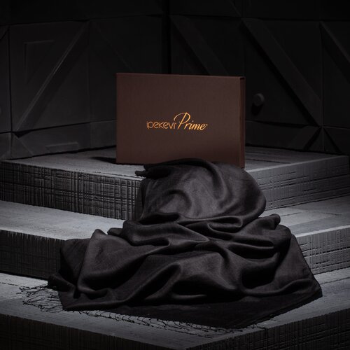 Black Cashmere Silk Prime Scarf