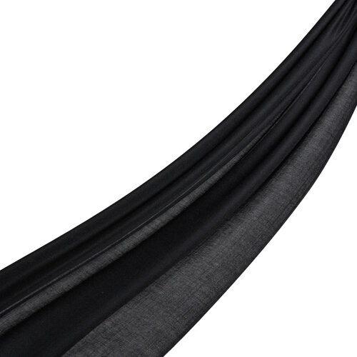 Black Cashmere Wool Silk Prime Scarf