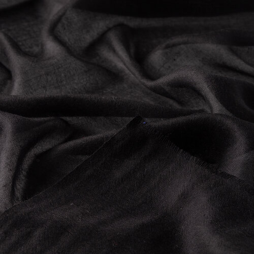 Black Cashmere Wool Silk Prime Scarf