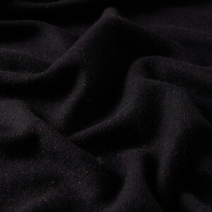 ipekevi - Black Cashmere Wool Silk Scarf (1)