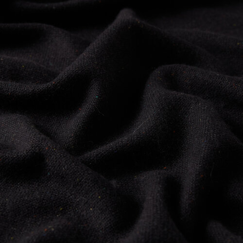 Black Cashmere Wool Silk Scarf