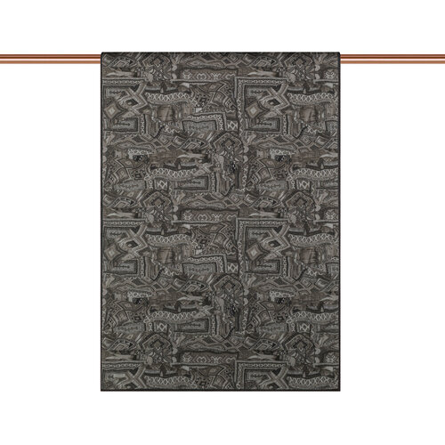 Black Charcoal Anatolian Dream Cotton Scarf