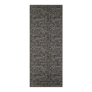 Black Charcoal Anatolian Dream Cotton Scarf - Thumbnail
