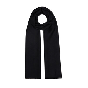 Black Diamond Wool Silk Scarf - Thumbnail