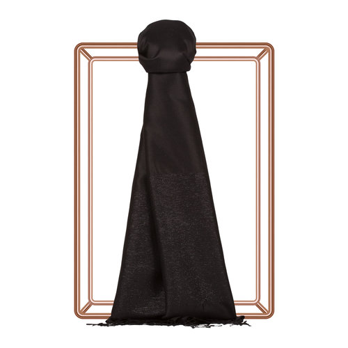 Black Duchess Lurex Silk Scarf