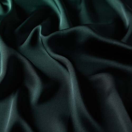 Black Emerald Gradient Satin Silk Scarf