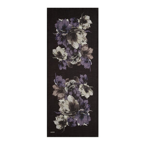 Black Florescence Print Tencel Scarf - Thumbnail