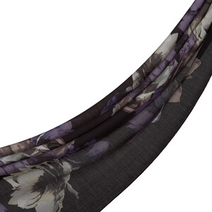 ipekevi - Black Florescence Print Tencel Scarf
