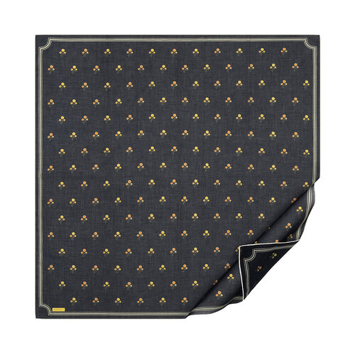 Black Gold Vintage Wall Cotton Scarf